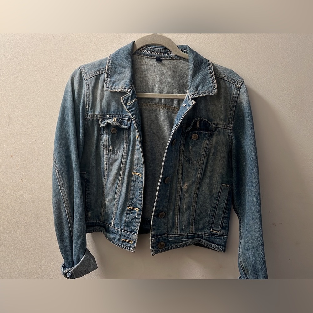 Blue denim jean jacket